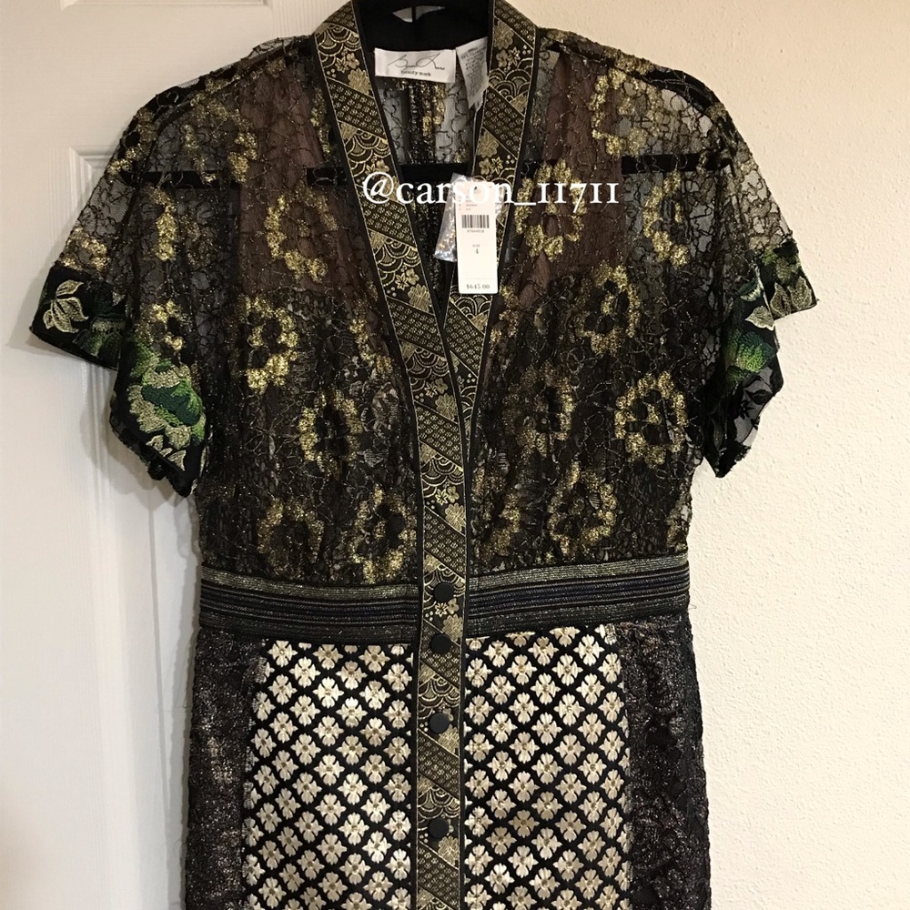 NWT Byron Lars Charlier Column Cocktail Sheath Dress 8 - Picture 4 of 8